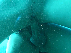 Underwater porn video with handsome blonde star Sabine Mallory