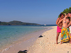 Hardcore double penetration threesome with nice tits Katy Caro