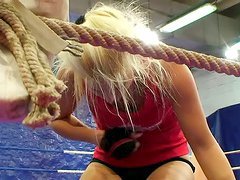 Nude Fight Club backstage with Brandy & Lioness