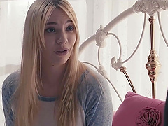 Hairless dude doing exactly what Kenna James needs for an orgasm