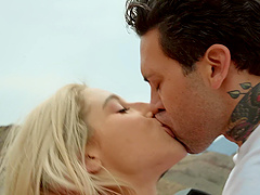 Outdoor sex with a horny BF and his sexy girlfriend Abella Danger