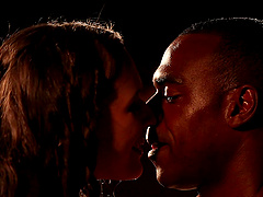 Erotic sex scene on the bed with a BBC and natural tits Stacy Cruz