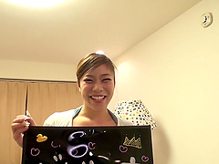 Pretty Japanese blows every inch of her lover's hard penis today