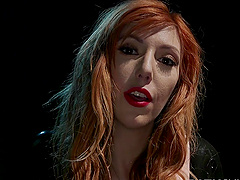 Beautiful Lauren Phillips masturbates using her fingers only