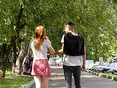 After blowing Foxy Lee decides to fuck with her handsome lover