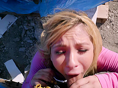 Outdoor fucking in a public place with natural tits Kenzie Reeves