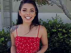 Latina pornstar Gina Valentina loves to be fucked in outdoors