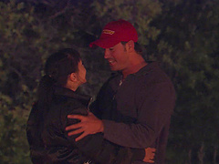 Outdoor fucking in the forest with natural tits pornstar Cytherea