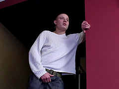 Chubby wife in stockings wanted to have sex with a younger stud