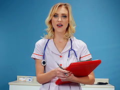 Nurse Chloe Cherry gets fucked by hard friend's dick in the hospital