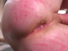 Skinny dude tied up and brutally tortured and fucked by his friend