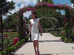 Public humiliation video with amateur Carolina Abril and Tina Kay