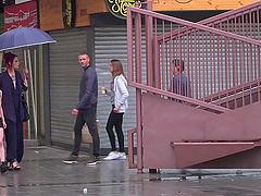 Public himiliation video of cute blonde slave girl Nora Barcelona