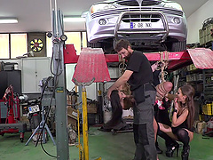 Dirty slut Tina Kay loves being tied up and humiliated in public