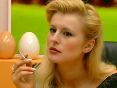 Two Tools Taking Charge Of Blonde´s Holes