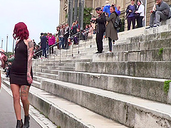 A public BDSM session with gorgeous Alexa Nasha and other hot folks