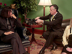 A gentleman enjoys torturing his female slave Dresden. HD video