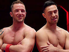 Two gay dudes have a fight and pleasure each other's cravings