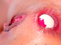 Close up video of Amy Lee drilling her wet pussy and tight ass