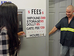 Interracial fucking on the floor with a small tits ebony babe