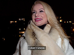 POV video of sexy blondie Elizabeth Romanova having sex with a stranger