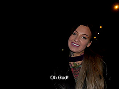 Tattooed babe Adel Asanty enjoys having sex in the middle of the night