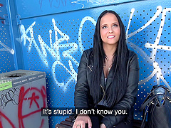 Hot ass Czech girl Jennifer Mendez fucked from behind by a stranger