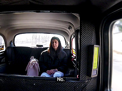 Wild fucking in the back of the taxi with horny Stacy Sommers