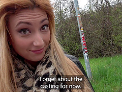 POV video of a redhead chick sucking a dick and riding him