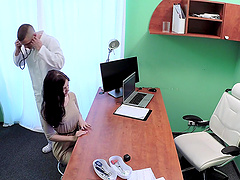 Adorable teen Annie fucked on the hospital bed by a doctor