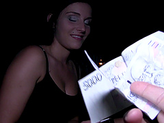 Some money is all you need to pick up and fuck Lucia Denvile