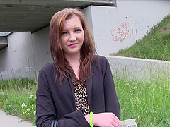 Outdoors fucking in outdoors with a slutty girl who needs money