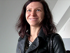 Hairy pussy amateur babe Arian Joy opens her legs to be fucked