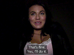 Sexy teen picked up and fucked in outdoors for some money