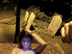 Hardcore fucking in the streets between a cop and whore Eva