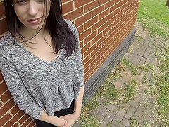 Brunette amateur Anna Lee gets fucked hard by the fake police officer