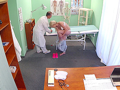 Passionate lovemaking in the hospital with cum loving Claudia Macc