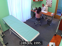 Fake hospital video fith natural tits Johanna Joobiez having sex