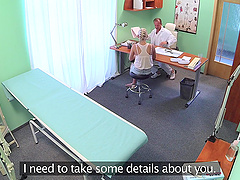 Naughty doctor persuades his patient Katy that she needs to be fucked