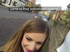 Stella Cox uses her chance to get fucked by the horny police man