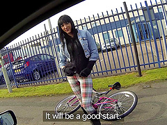 Street hooker Chantelle White picked up by a police officer