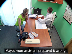 Naughty doctor loves to drill pussy of his blonde patient Samantha