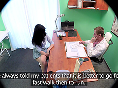 Naughty doctor slides his dick in wet pussy of Vanessa Shine