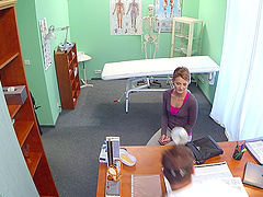 Fucking on the hospital bed between a doctor and sexy Bella