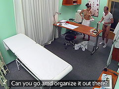Naughty doctor loves banging his nurse when they have time