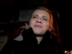 Amateur Ester Kolege picked up and fucked by a fake agent in outdoors