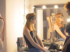 Smooth fucking between a lucky guy and pale blonde Kai Taylor