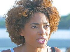 Lesbian interracial sex in the evening - Nesty and Luna Corazon