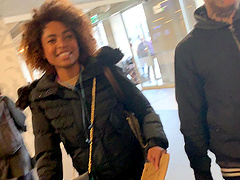 Ebony pornstar Luna Corazon undressed and fucked by her man