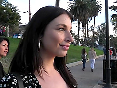 Behind the scenes porn video with brunette model Dana Vespoli